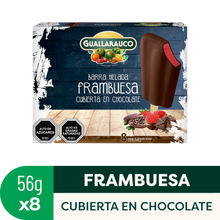 Barra de frambuesa chocolate x8