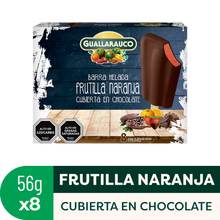 Barra de Frutilla Naranja Chocolate x8