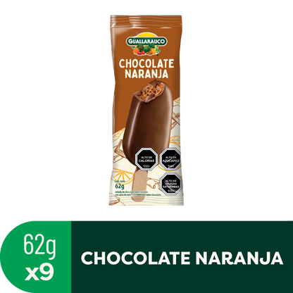 Barra de chocolate naranja x9