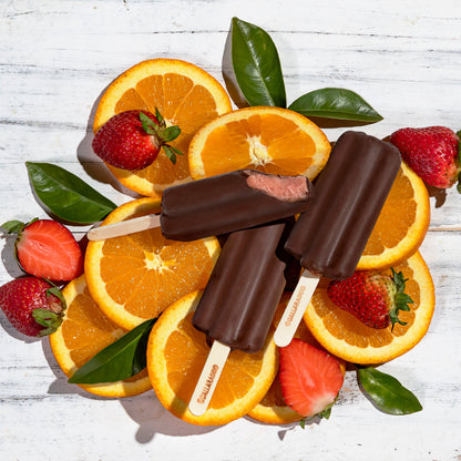 Barra de Frutilla Naranja Chocolate x8