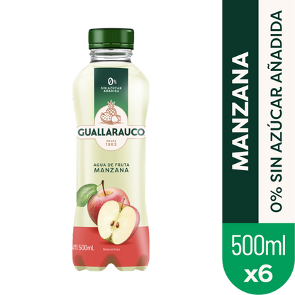 Agua de Fruta Manzana 500ml x6