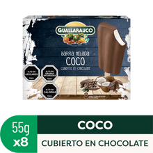 Barra de coco chocolate x8