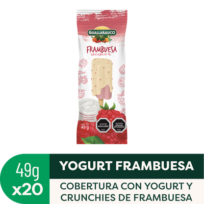 Barra de yogurt frambuesa x20