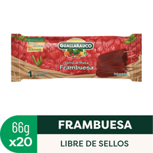 Barra de fruta frambuesa x20