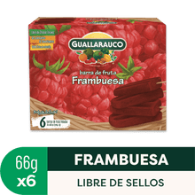 Barra de fruta Frambuesa x6