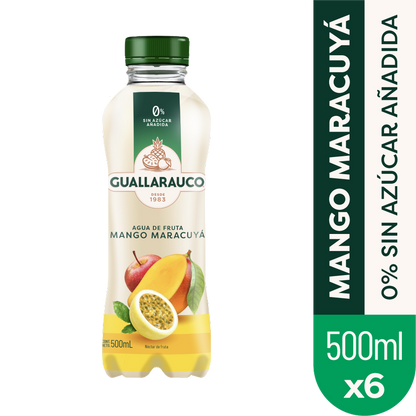 Agua de Fruta Mango Maracuyá 500ml x6